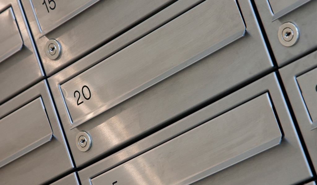 Hill Partnership Clapton stainless mail boxes 7