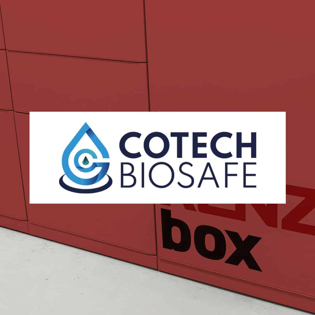 Cotech logo on top of myRENZbox