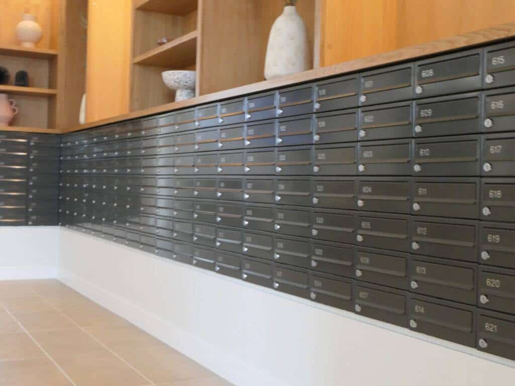 The Almare letter boxes