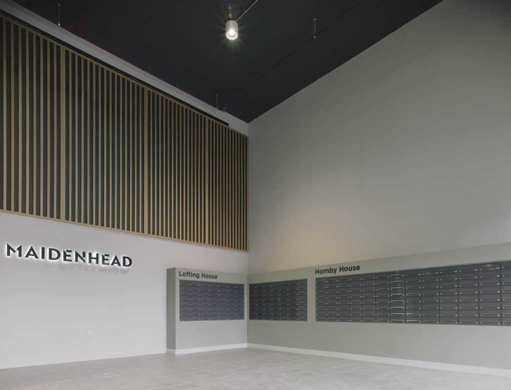 One maidenhead development post boxes