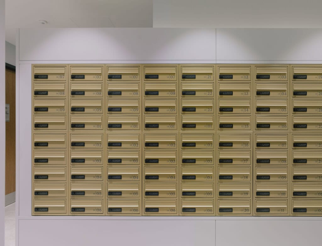 Wall recessed nine elms mailboxes