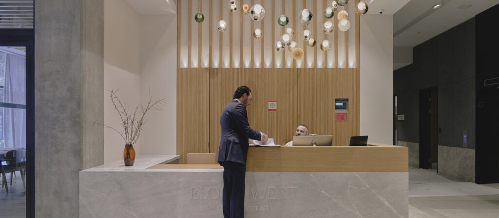 Nine Elms Blooms West Lobby