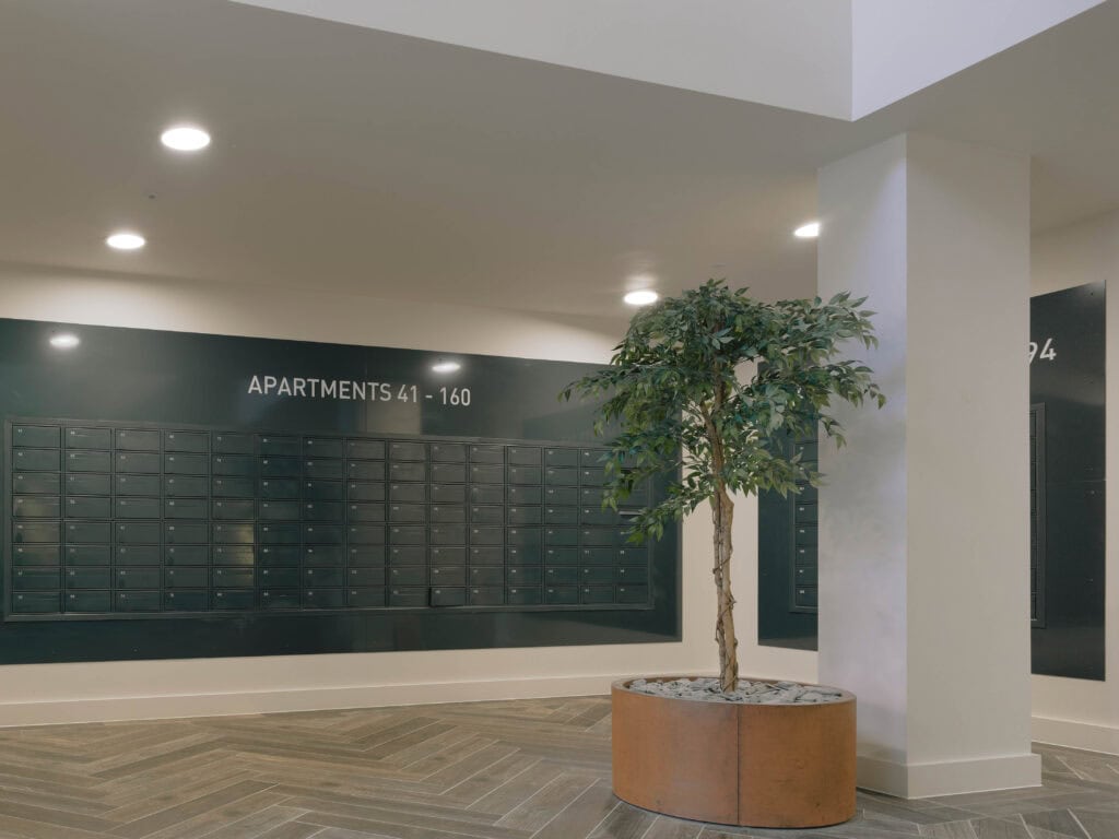 Amber house fire rated mailboxes wall recessed