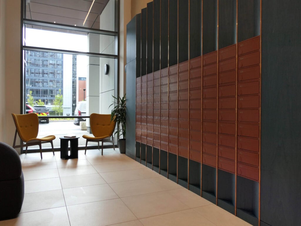 Copperworks Fire Rated Mailboxes Wall recessed