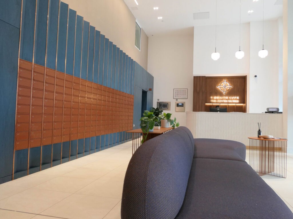 Copperworks Fire Rated Mailboxes Wall recessed