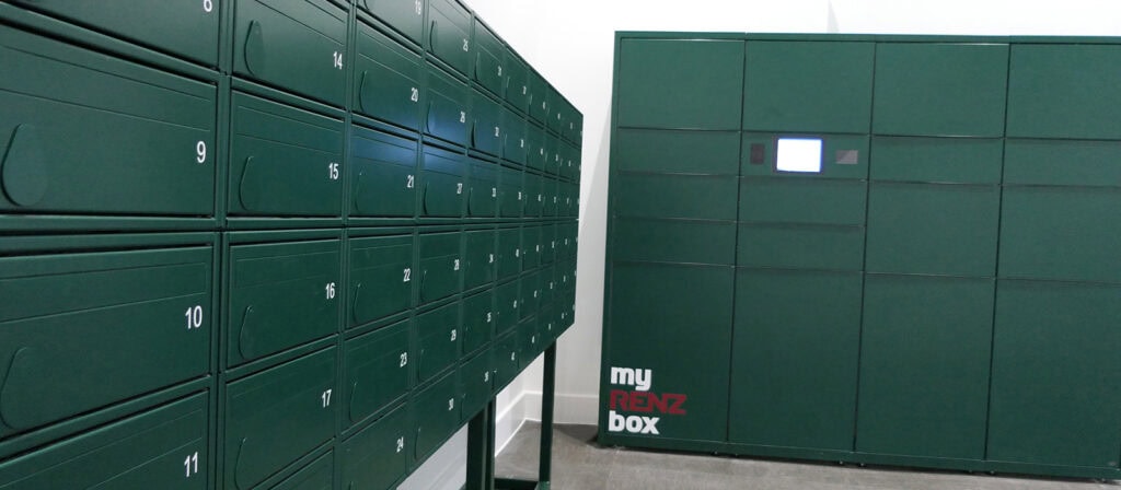 Coopers Court fire rated mail and parcel combination