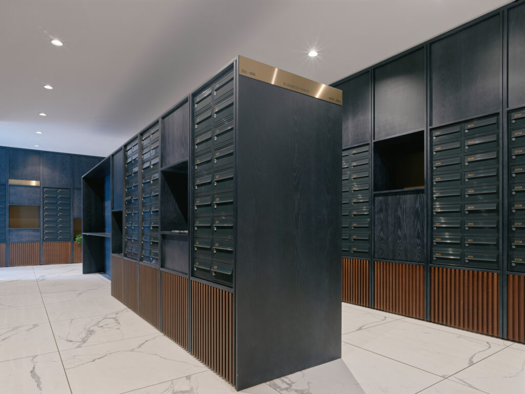 Crown street wall recessed steel 2 mailboxes