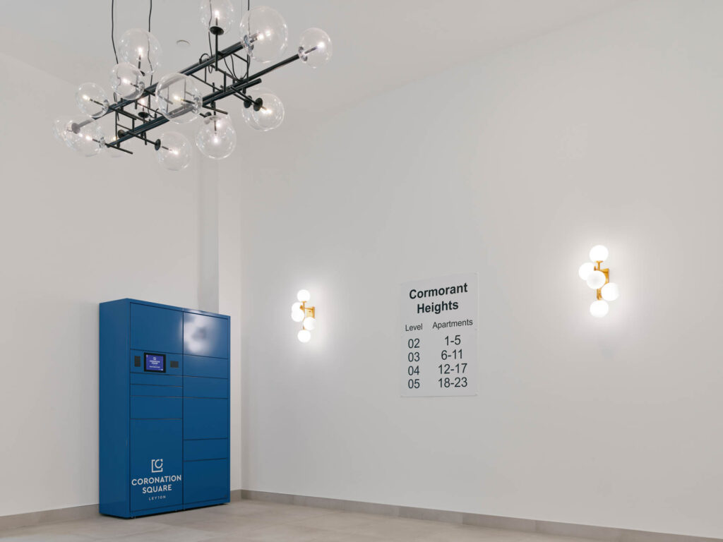 Coronation Square intelligent parcel locker system