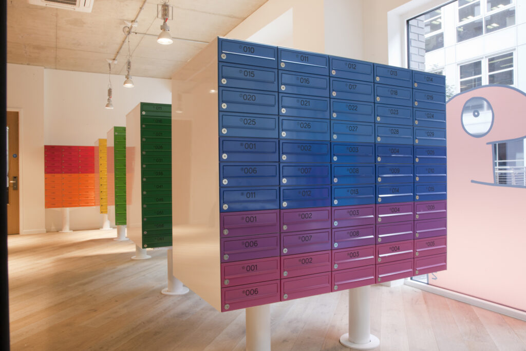 Scape Student Accommodation mailboxes