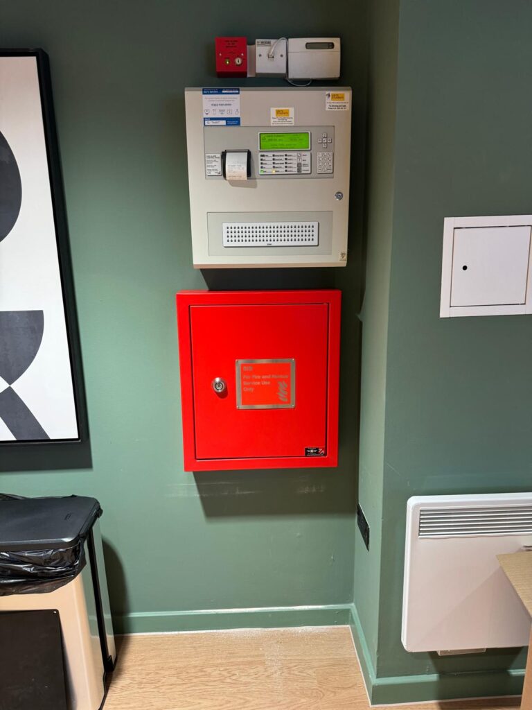 Secure Information Box wall installed Unite Students