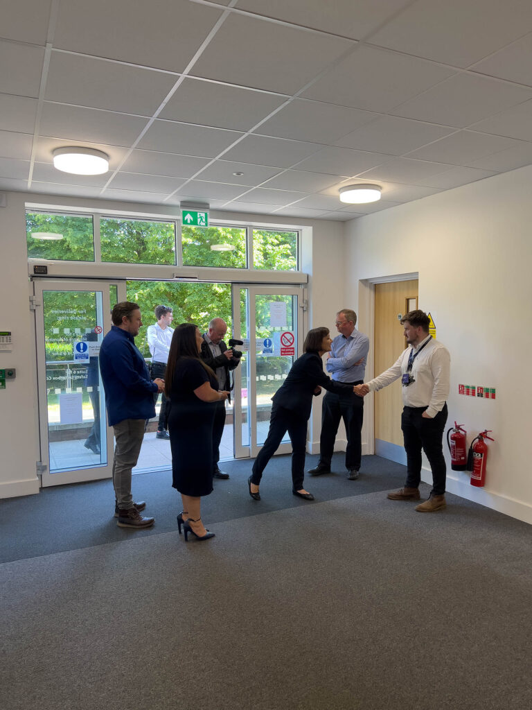 Secretary of State for Wales Jo Stevens Visiting the metalbox