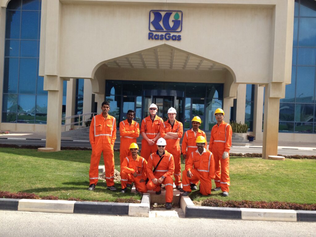 International RasGas Mailboxes install team