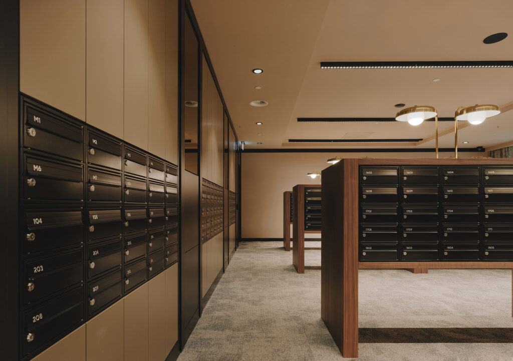 Cortland Tower project letter boxes