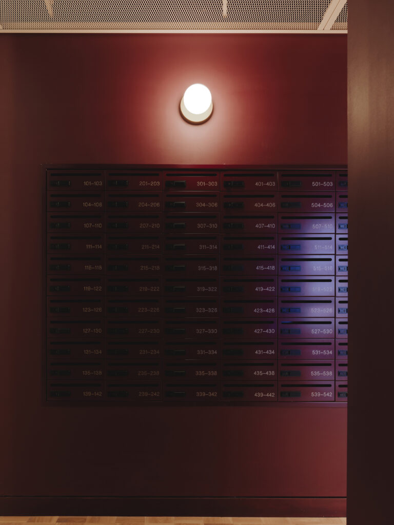 Arthur house digital wall recessed mailboxes