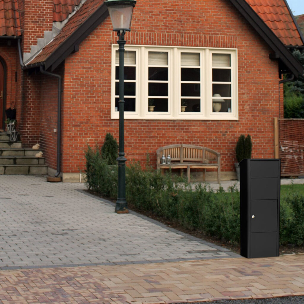 mefa beech parcel delivery box outside home